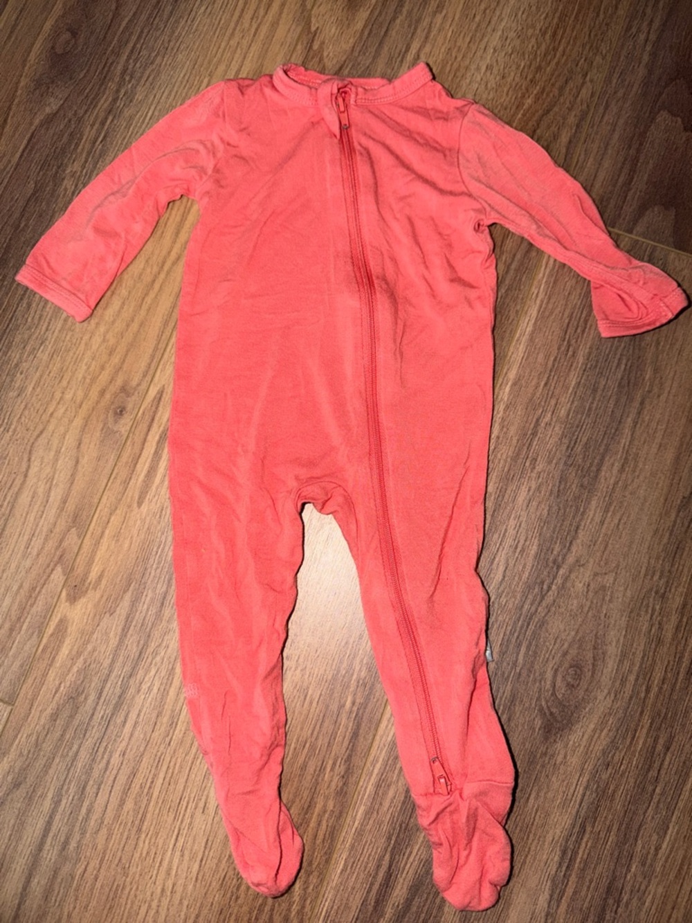 Kyte BABY Coral Zip Footed One-Piece